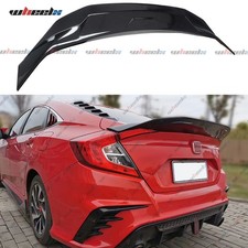 Rear Trunk Spoiler For 2016-2021 Honda Civic Sedan Highkick Duckbill Gloss Black