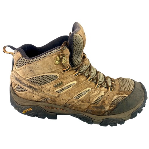 Botas de Senderismo Merrell Moab 2 Para Hombres 12 Cuero Marrón Tierra Trail J06051 - Imagen 6 de 10