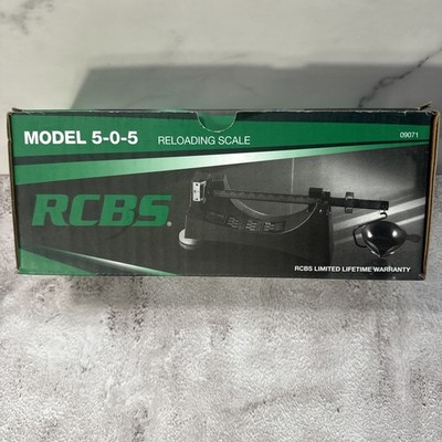 RCBS 5-0-5 Reloading Scale PN: 09071 With Manual