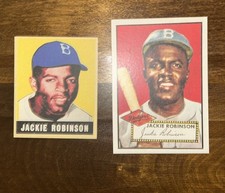 1948 Leaf Jackie Robinson Rookie & 1952 Topps Jackie REPRINTS