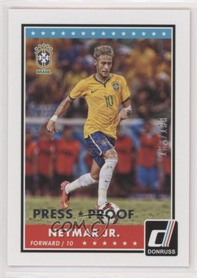 2015 Panini Donruss Press Proof Silver 162/199 Neymar Jr (Team Brazil) #69 0ad