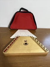 Music Maker Lap Harp With Music Sheets And A Red Canvas Case