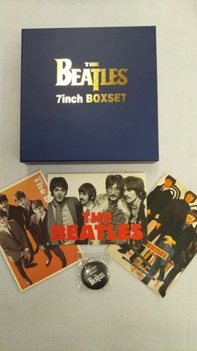 The Beatles 7in Box Set EPs Juke Box Style Color Vinyl with Postcards & Badges