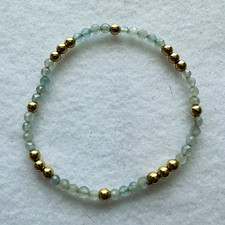 enewton 14k Gold Filled Gemstone Pearl Beaded Stretch Bracelet Stack of 8