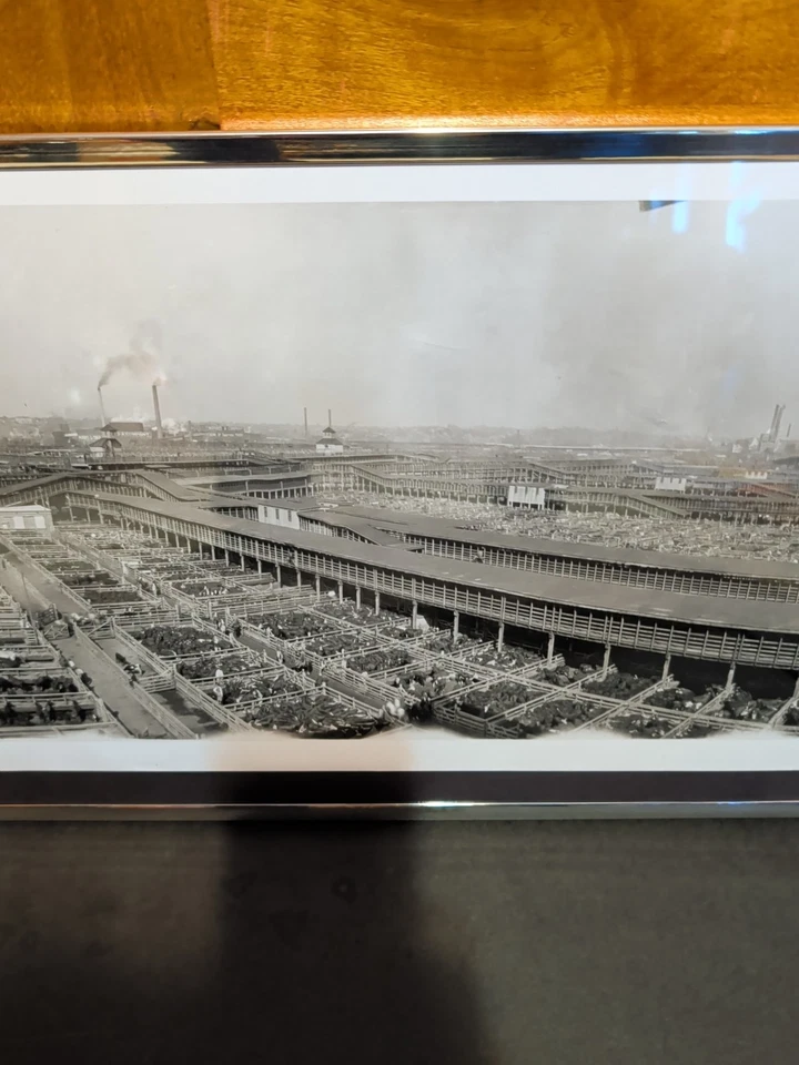 堪萨斯城 Stockyards 1921 年 9 月带框副本 12x36 — 第 4/4 张图片