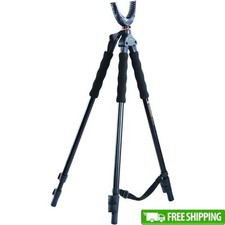 Shooting Stick Tripod Bi Pod Monopod U-Shaped Yoke Quick Flip Locks Lightweight