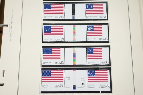 US 2000s COLLECTION OF 112 GUTTER PAIRS & BLOCKS ALL MNH STORED IN SCOTT ALBUM - Picture 6 of 24