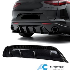 Heckdiffusor Heckstoßstange Lippe passt für Alfa Romeo Stelvio Carbon Optik