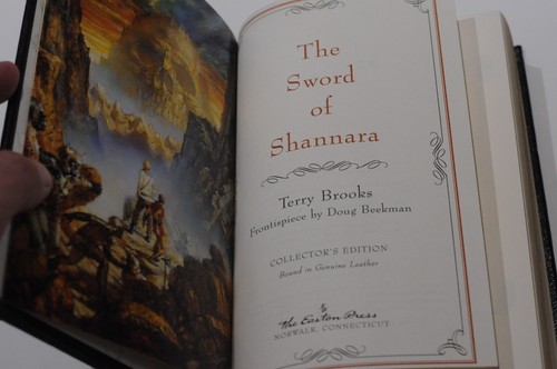 EASTON PRESS THE SWORD OF SHANNARA BY TERRY BROOKS SIGNED EDITION MASTERPIECE OF - Picture 8 of 9