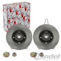 2X Ferodo 240Mm Bremsscheiben Voll Hinten Passend FüR Renault Clio Megane Modus
