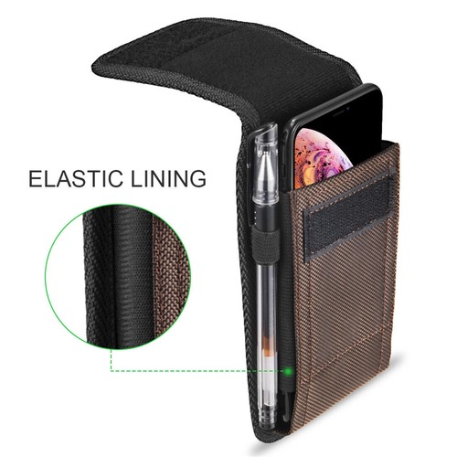 Funda vertical con clip para cinturón para teléfono celular con hebilla y billetera con soporte para tarjeta - Imagen 37 de 71