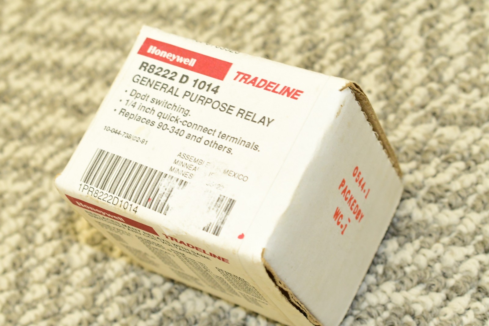 Relay Circuts Honeywell Tradeline R8222D1014 DPDT Switching General Purpose Relay 24v ...