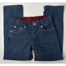 Levi Strauss SZ6 Boy 511 Slim Flex Adjust Waist Stretch Straight Jeans T8-14