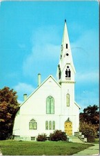 Methodist Church Caseville Michigan Postcard Detroit MI Cancel WOB Note 4c Stamp