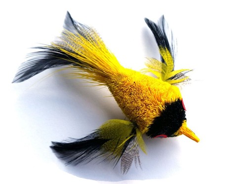 Cat Toy Wand Refill Yellow Birdie KatFly® - Picture 2 of 4