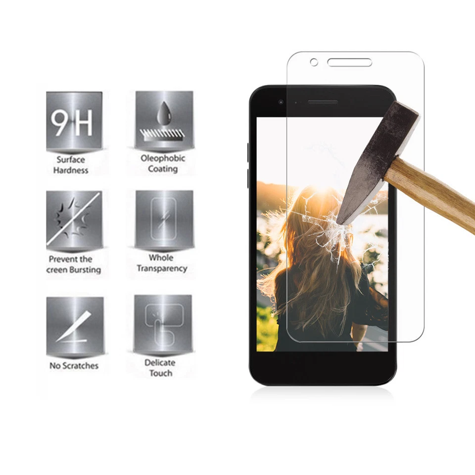 Película protectora de pantalla de vidrio templado transparente 2XFor LG K10 2018 K20 V K20 Plus K30 Foto 2 de 4