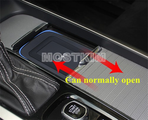 Wireless Car Charger Phone Fast Charging Center Console For Volvo XC60 2018-2021 - Picture 4 of 12