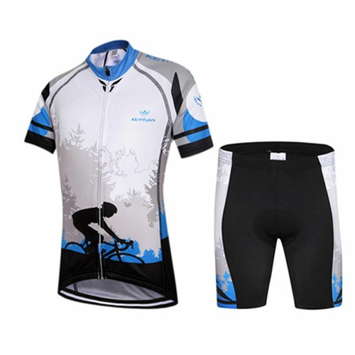 Kids Cycling Clothes Set Short Sleeve Cycle Jersey and Padded Shorts Kit S-XXXL - Picture 3 of 16