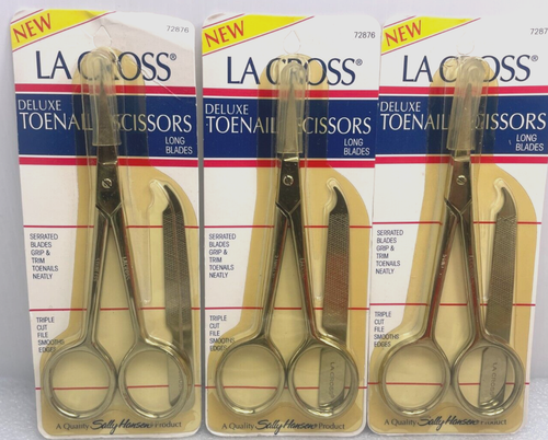 (3) TIJERAS DE UÑA DE PIE LA CROSS DE LUJO 72876 Sally Hansen - VENDIDAS COMO ESTÁN PLS LEER - Imagen 4 de 9