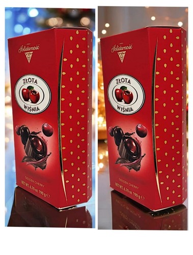 Solidarność Ciliegie Dorate in Cioccolato Ripieno di Liquore Zlota Wisnia - Foto 12 di 17