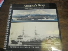 AMERICAS NAVY NOW&A CENTURY AGO Pictorial Calendar for 1983-BY US NAVAL-UNUSED
