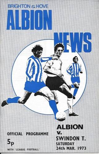 Brighton & Hove Albion v Swindon Town 1972-73