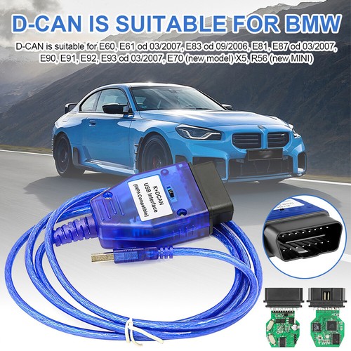 K+DCAN OBD2 Cable with Switch For BMW FTDI FT232RL Tools EDIABAS NCS Expert ISTA - Picture 6 of 15