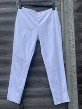 Prada white trousers with trademark triangle 42 10