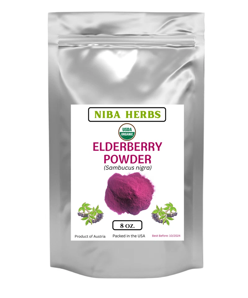 ОРГАНИЧЕСКАЯ БУЗИНА (Sambucus Nigra/Caprifoliaceae) порошок/экстракт, усилитель иммунитета - Изображение 4 из 4