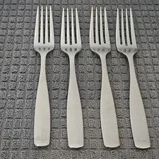 Mikasa Satin Loft Dinner Forks Set Of 4 Stainless Steel 18/10 Flatware