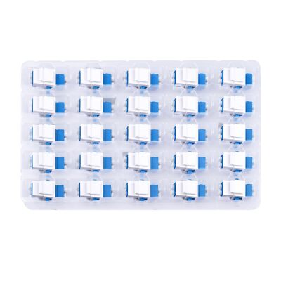 25 Pack LC/UPC Fiber Optic Coupler Keystone Jack Modular for Patch Panels and...