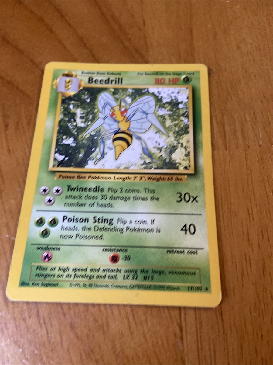 beedrill pokemon card 17 102 Beedrill [Grass] • Pokemon Card – Mikes Game Shop main image 1