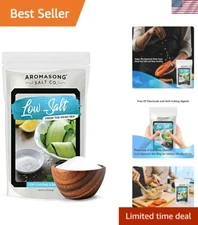 Healthy Low Sodium Sea Salt - 100% Pure Dead Sea Salt in 5 Lb Resealable Bag