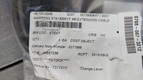 Nuevo cable de extensión Marposs 679130001T 3m - Imagen 4 de 5