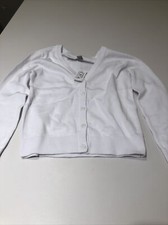 The Children's Place Girls Uniform Cardigan - White Size M