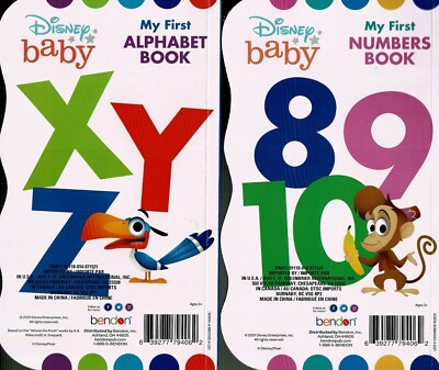 Disney Baby - My First Alphabet & Numbers Books - Children's Board