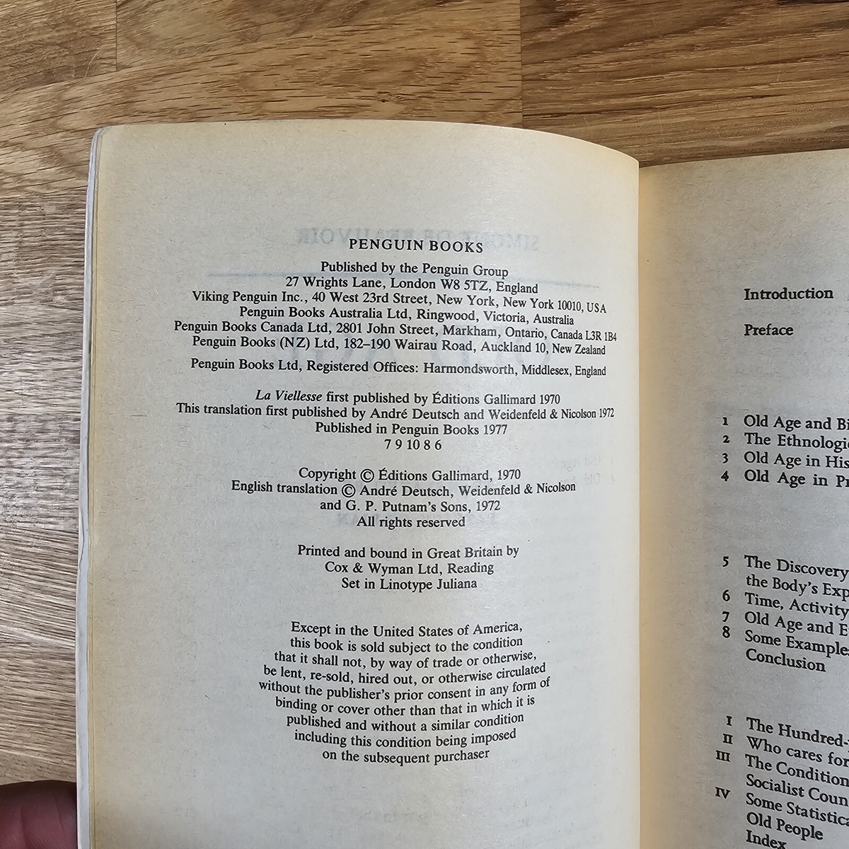 Old Age (Penguin 20th Century Classics) Beauvoir, Simone de