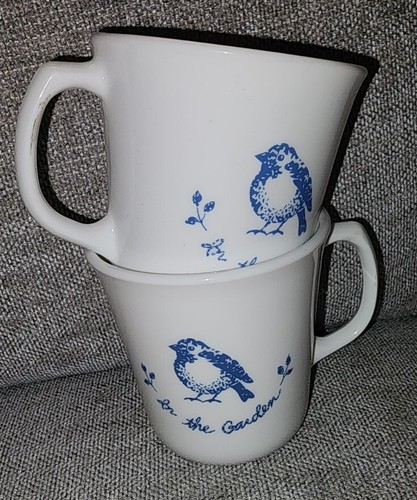 Set of 2 Corelle In The Garden Corning Tea Cups Coffee Mugs Pre-owned - Picture 5 of 5