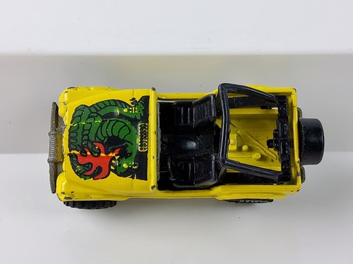 1981 Hot Wheels REAL RIDERS #2539 JEEP CJ-7 Malaysia Base Yellow 1/64 RARE - Picture 6 of 7
