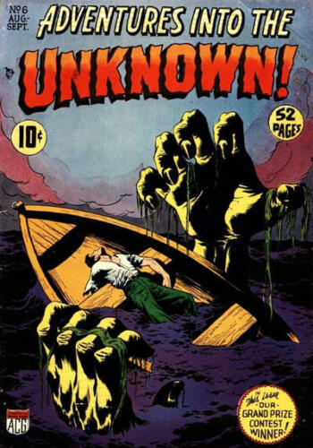 ADVENTURES INTO THE UNKNOWN #1-174 FULL SET ACG HORROR SUSPENSE COMICS ON DVD - Picture 1 of 12