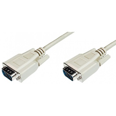 VGA-Monitor-Anschlusskabel, HD 15, beige, 1, 8 m DIGITUS AK-310100-018-E (401603