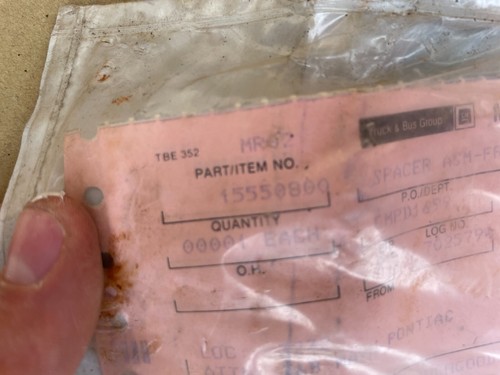 Spring Spacer 15718214 15550800 Chevy GMC P30 1986 1999 right OEM leaf spring RH - Picture 2 of 2
