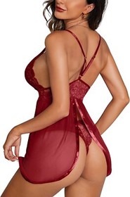 Women's Sexy Lingerie Sleepwear Babydoll Underwear Lace Dress G-String Nightwear