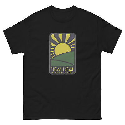 NEW DEAL Skateboards Vintage Retro 80s skateboarding t shirt NEW DEAL Skateboards Vintage Retro 80s skateboarding t shirt