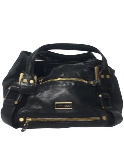 Jimmy Choo Black Leather Lohla Jane Tote Jimmy Choo | TLC