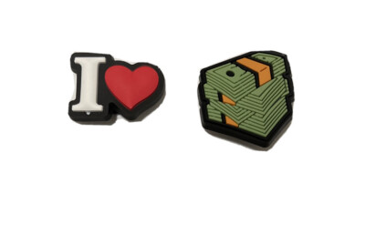 money sign croc charm