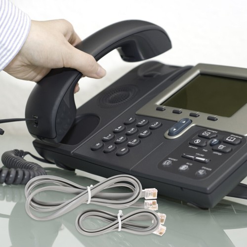 3 szt. Kabel telefoniczny Kryształowa głowica Kabel stacjonarny Przedłużacz telefonu do - Zdjęcie 11 z 12