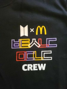 mcdonald's bts crew shirt
