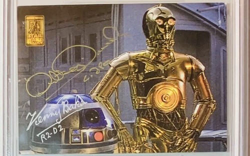 1997 Merlin Star Wars Trilogy Anthony Daniels, Kenny Baker Auto BAS C-3PO, R2-D2 - Picture 4 of 4