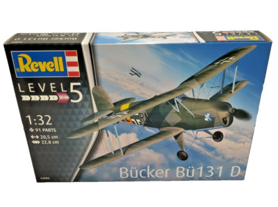 Revell 03886 Schul und Trainigsflugzeug Bücker Bü 131 D  Bausatz 1:32 NEU #